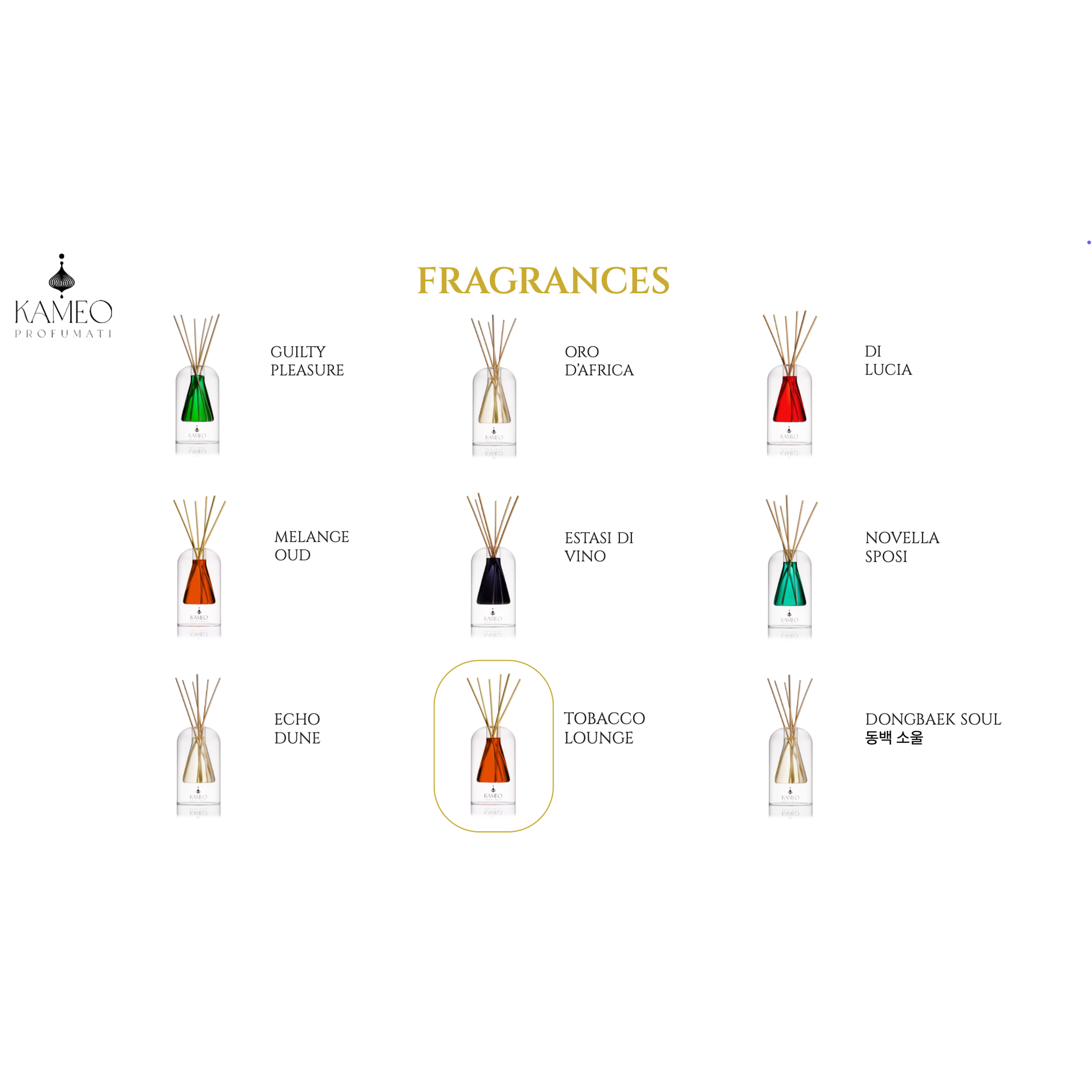 Refill Kameo Profumati Tobacco Lounge 250 ml